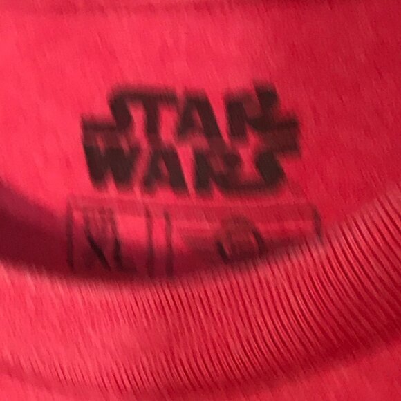 Disney Star Wars Red Han Solo Millennium Falcon Short Sleeve Tee T Shirt XL - Picture 5 of 7